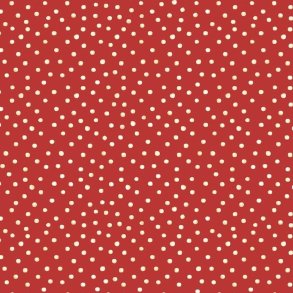 Patchworkstof - Coffee allways - Red dots