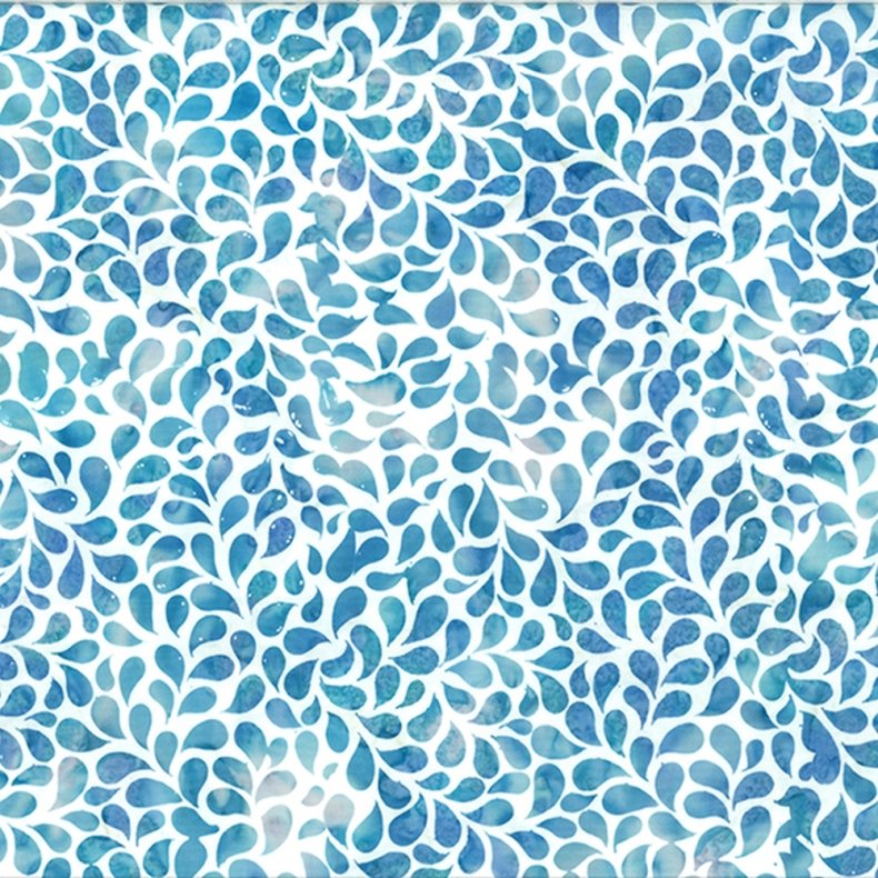 Batikstof - Dr�be - Lagoon