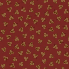 Reststykke - 78 Red tossed leaves - 100 cm