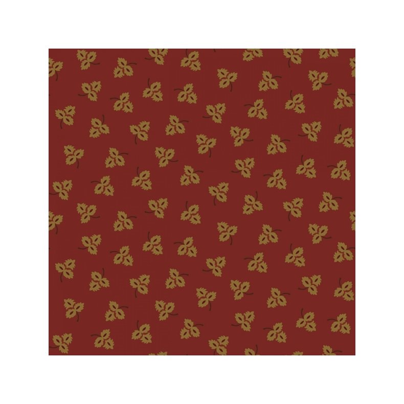 Reststykke - 78 Red tossed leaves - 100 cm