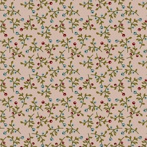 EQP Patchworkstof - Floral abundance - Light taupe