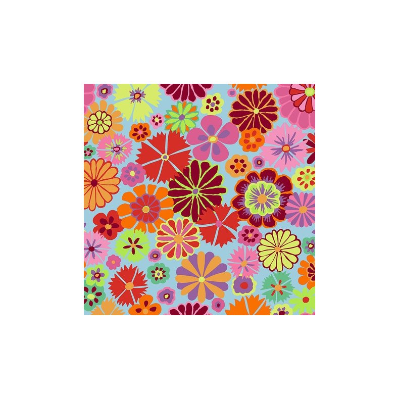 Kaffe Fassett Patchworkstof - Folk flower - Pink