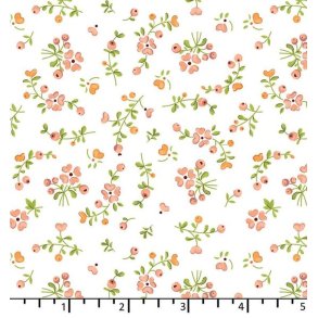 EQP Patchworkstof - Growing Love - Cream