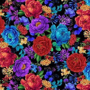 Patchworkstof - Bright floral