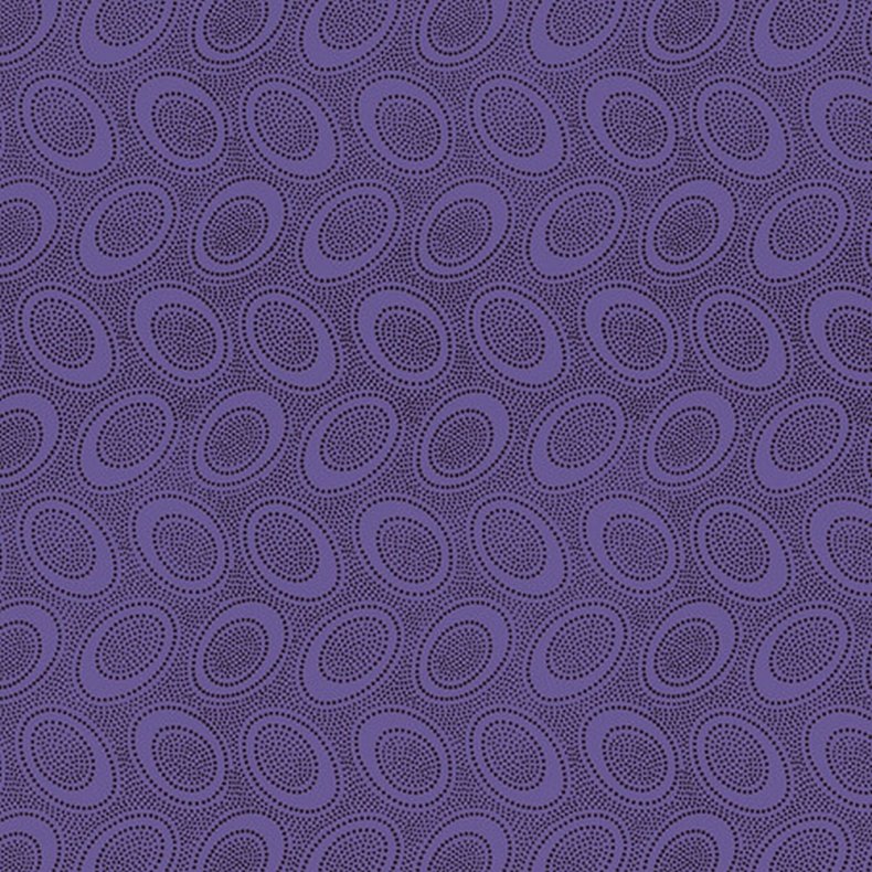 Kaffe Fassett Patchworkstof - Aboriginal dots - Periwinkle