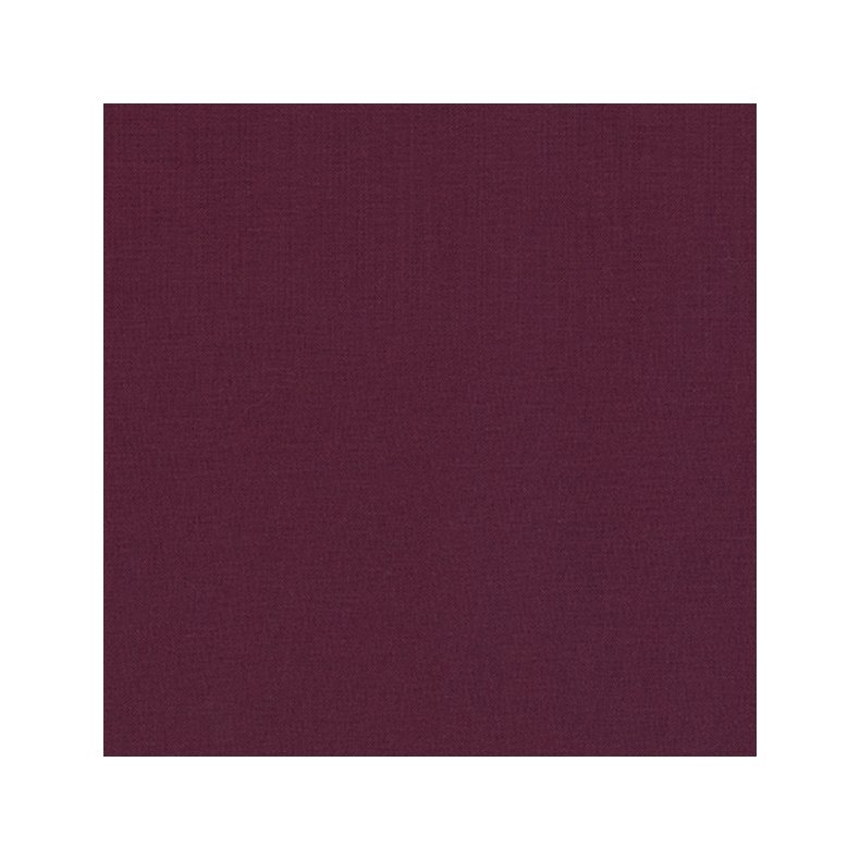 Ensfarvet patchworkstof - Kona Garnet #1151