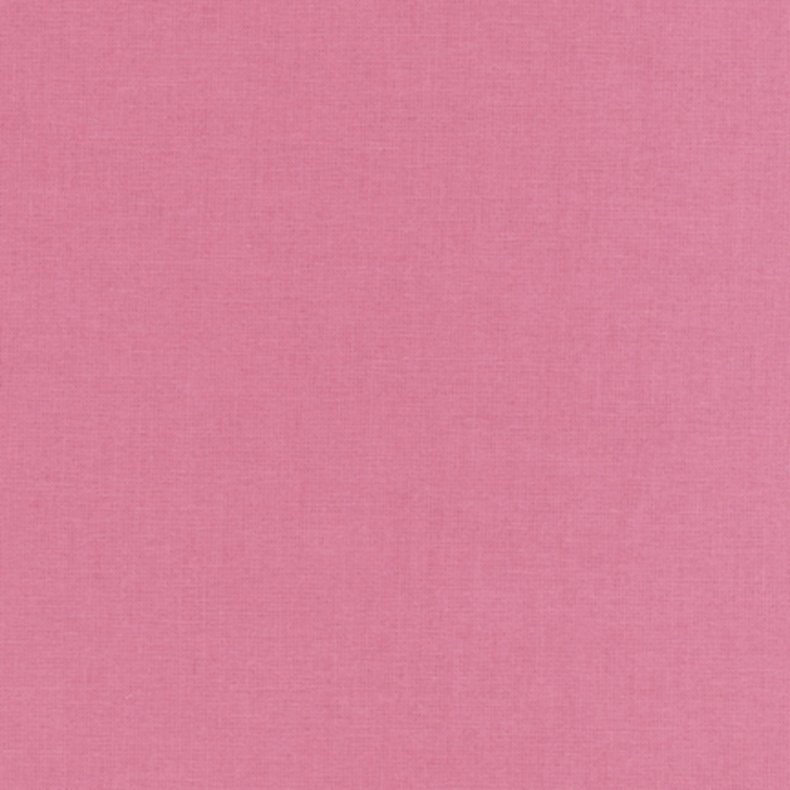 Ensfarvet patchworkstof - Kona Rose #1310