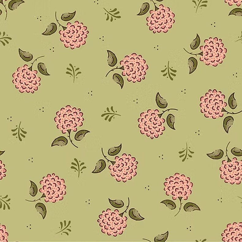 EQP Patchworkstof - Lady Holland - Sage green