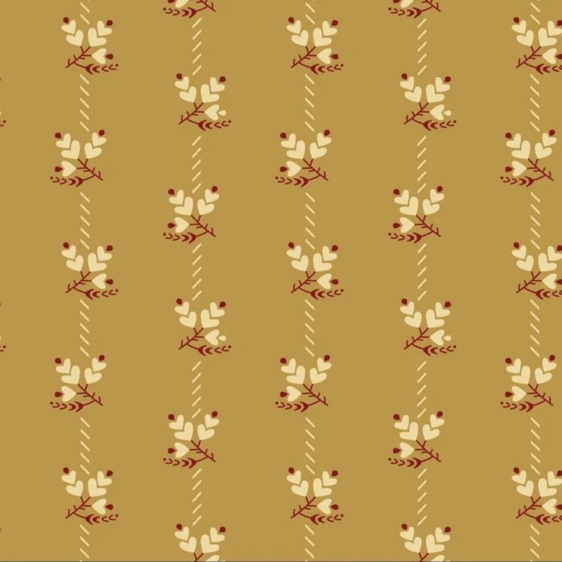 EQP Patchworkstof - Lupine - Limed oak