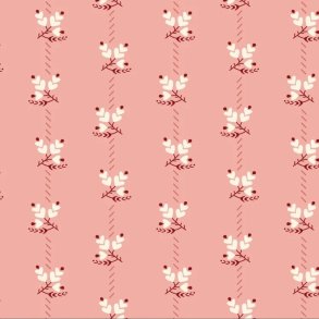 EQP Patchworkstof - Lupine - Rose