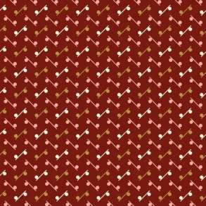 EQP Patchworkstof - Marble run - Cranberry