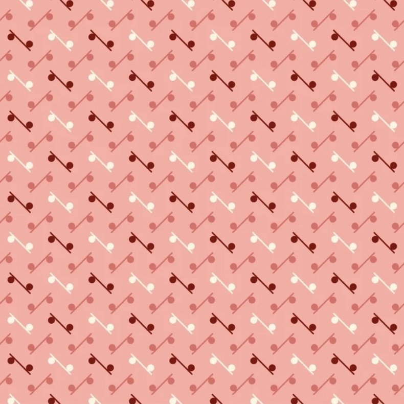 EQP Patchworkstof - Marble run - Rose