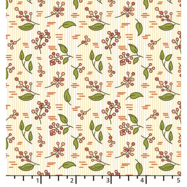 EQP Patchworkstof - Merry Berry - Cream