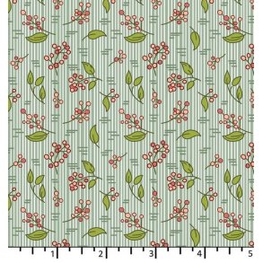 EQP Patchworkstof - Merry Berry - Glacier Blue