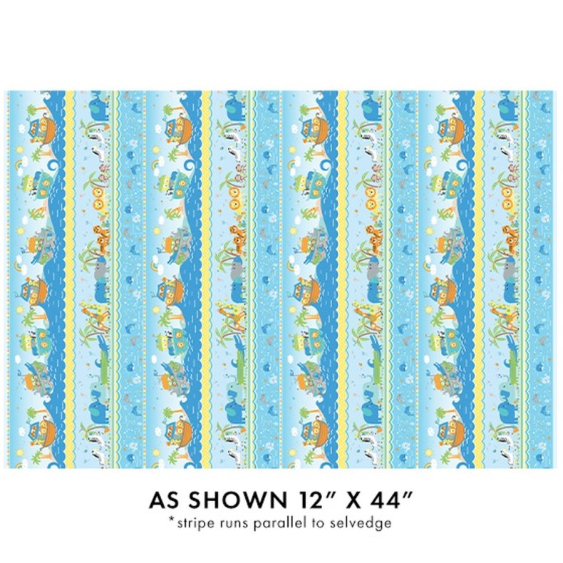 Patchworkstof - Noah's journey stripe