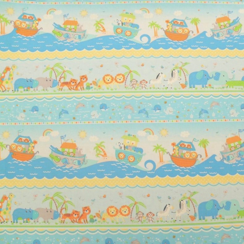 Patchworkstof - Noah's journey stripe