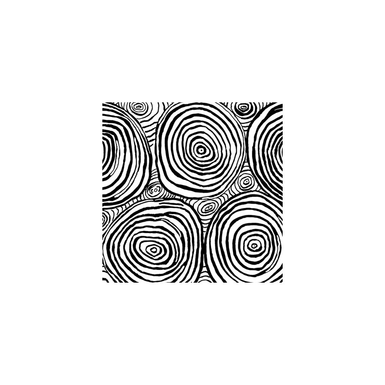 Kaffe Fassett Patchworkstof - Onion rings - Black