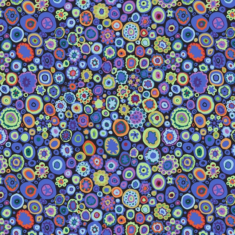 Kaffe Fassett Patchworkstof - Paperweight - Cobalt