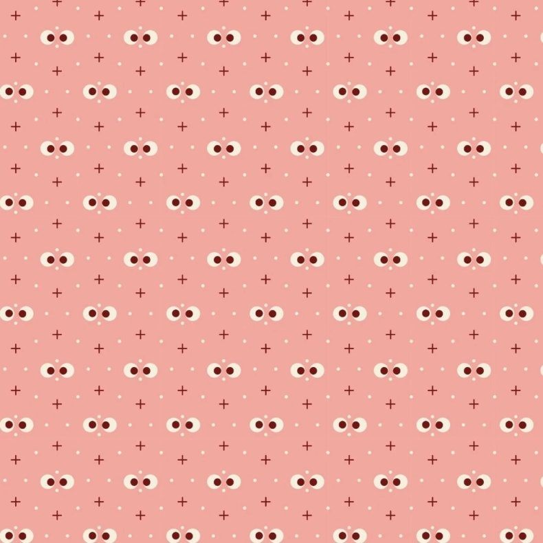 EQP Patchworkstof - Peek-a-boo - Rose