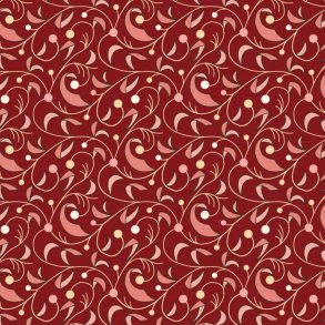 EQP Patchworkstof - Riverside - Burgundy