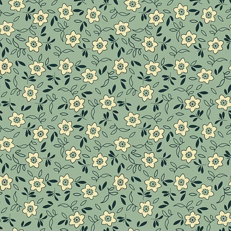 EQP Patchworkstof - Rose hip - Glacier