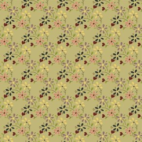 EQP Patchworkstof - Summer meadow - Sage green
