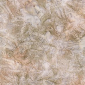 Batikstof - Sand - Meleret Gr� og Brun