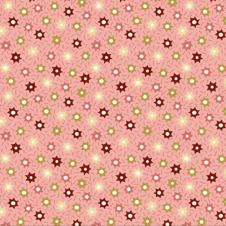 EQP Patchworkstof - Sprinkles - Rose