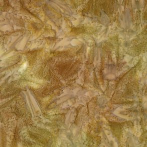 Batikstof - Straw - Meleret Brun og Gr�n