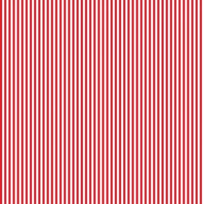 Patchworkstof - 1/8 inch Stripe - R�d og hvid