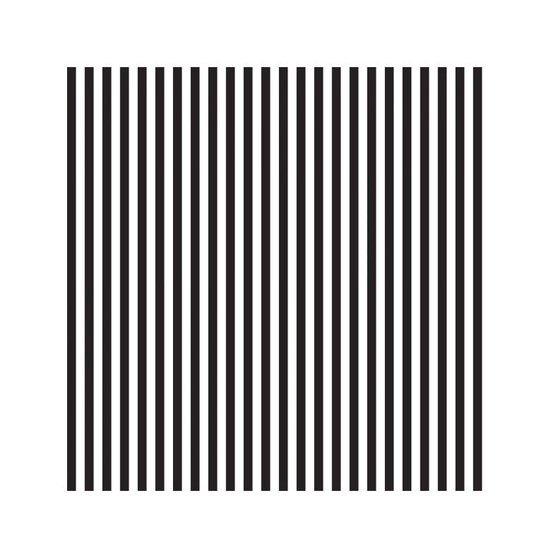 Patchworkstof - 1/4 inch Stripe -  Sort og Hvid