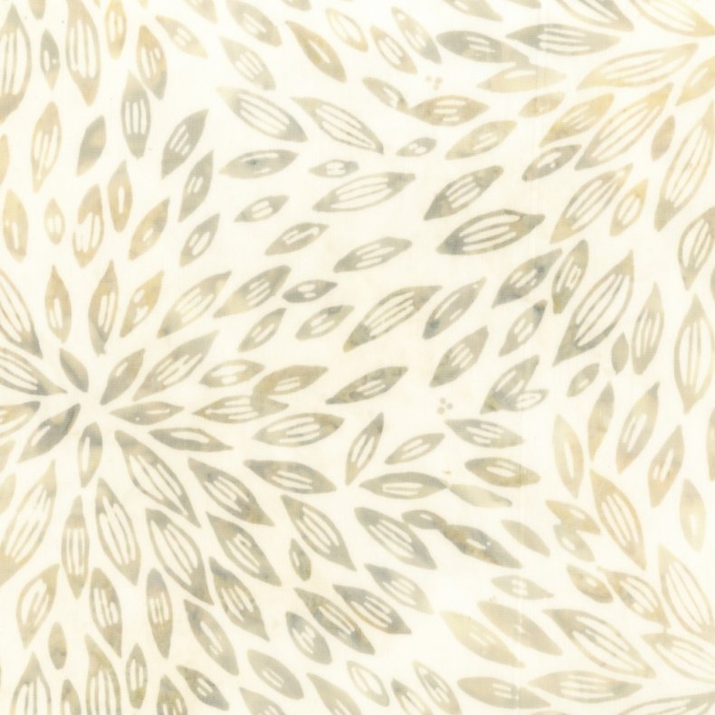 Batikstof - Abstract petals - Whisper