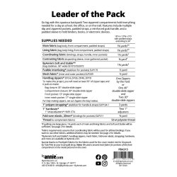 Patchwork M�nster - Leader of the pack rygs�k