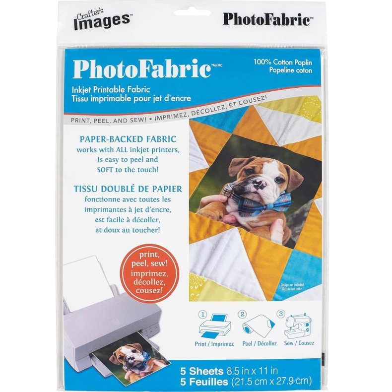 PhotoFabric - Inkjet stof ark - 5 stk. Bomuld