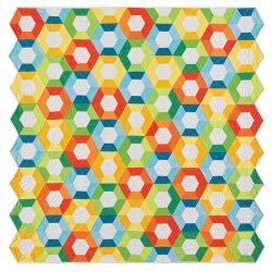 Accuquilt Skabelon - Sekskant, halve 1", 1�", 2" 55165