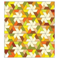 Accuquilt Skabelon - Halv sekskant 4�" 55437