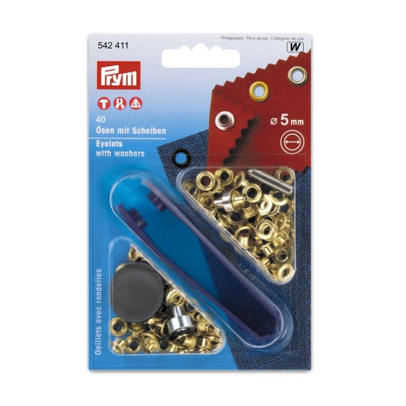Prym Sn�reringe 5mm - Guld