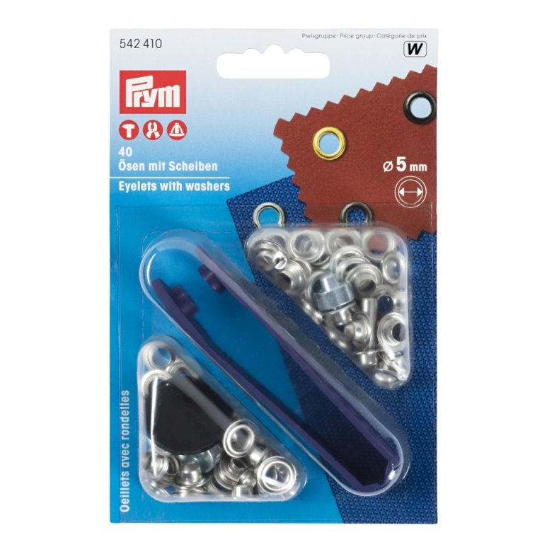 Prym Sn�reringe 5mm - S�lv