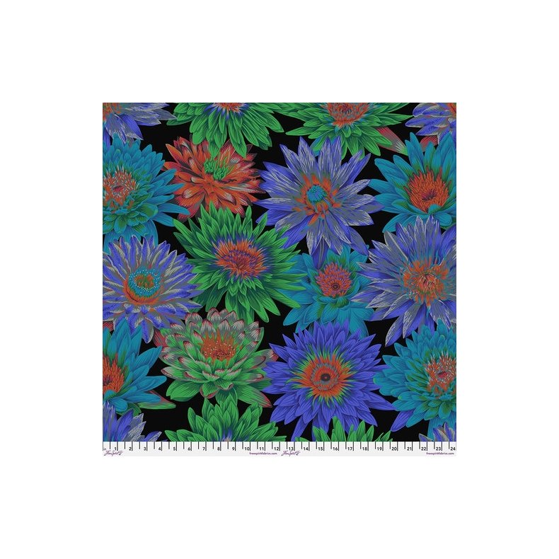 Kaffe Fassett Patchworkstof - Tropical Water Lillies - Dark