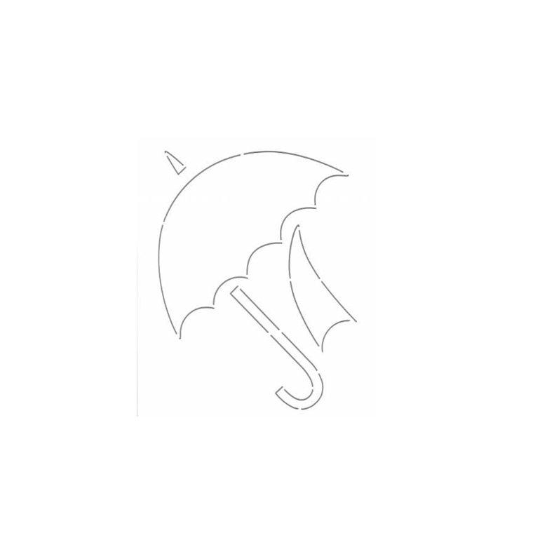 Quilteskabelon Dansende Paraply