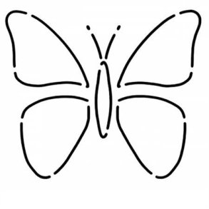 Quilteskabelon Mini Sommerfugl