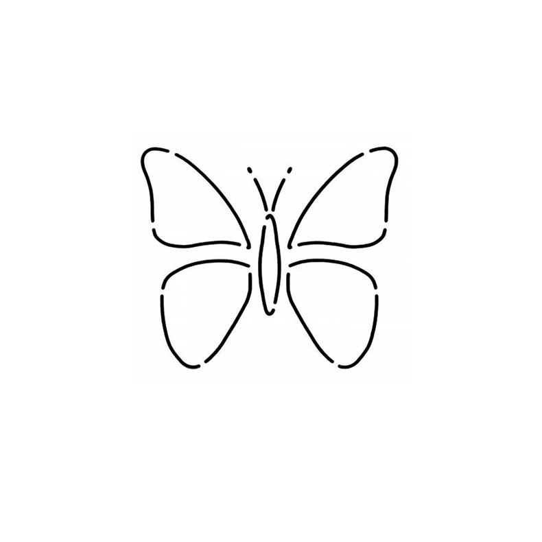 Quilteskabelon Mini Sommerfugl