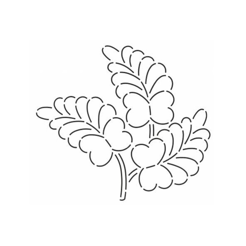 Quilteskabelon Heirloom Feather Plume