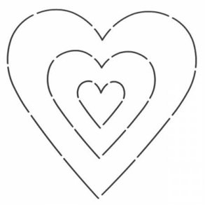 Quilteskabelon Sweetheart