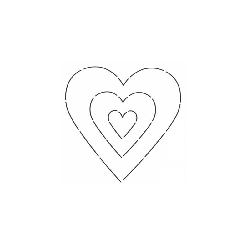 Quilteskabelon Sweetheart