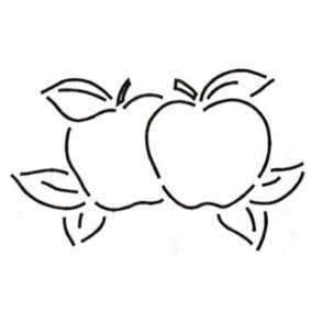 Quilteskabelon Apples