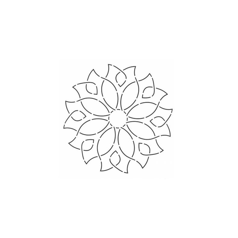 Quilteskabelon Dandy Dahlia