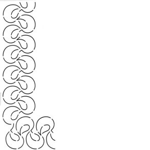 Quilteskabelon Dr�ber Til Kant