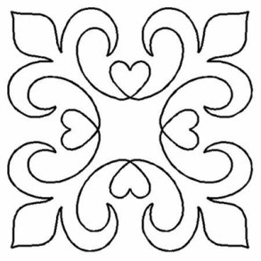 Quilteskabelon Elegance