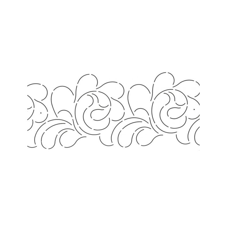 Quilteskabelon Fjer Til Kant